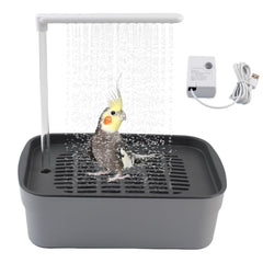 PINVNBY automatic-bird-bath-pump demonstrates continuous circulating water for a refreshing bath.