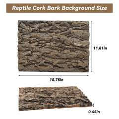 PINVNBY cork background lizard habitat - climbing-friendly surface supports active reptiles.