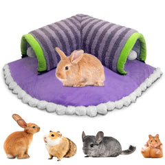 PINVNBY guinea pig hideout plush tunnel bed for a cozy play space.