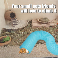 PINVNBY hamster tunnels lava blocks for stimulating chew and play