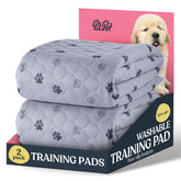 Pitpet super-absorbent washable pee pad 2-pack top view for training and all-day protection.