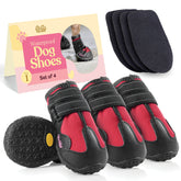 Pitpet waterproof dog shoes with paw-protection shield protect paws on hot or icy surfaces