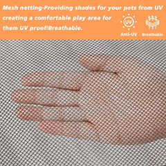PJYuCien playpen cover assembly ease highlights four-sided Velcro connections.