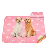 PJYuCien washable dog playpen mat 36x36 pink offers soft quilted comfort for crate training.