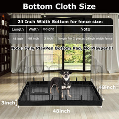 PJYuCien bottom pad closeup shows durable 600D oxford fabric.
