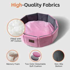 PJYuCien cat bed anti-slip bottom keeps it stable on floor surfaces.