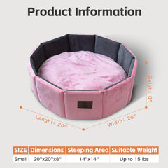 PJYuCien cat bed inner pad removable for easy machine washing.