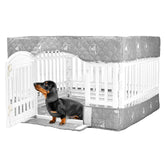 PJYuCien dog playpen bottom pad cover 36-inch front view highlights comfort and safety.