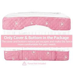 PJYuCien pink cover top view highlights breathable mesh and sun protection