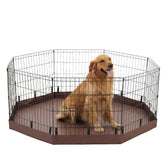 PJYuCien dog playpen bottom pad side view shows durable cushioning for puppies.