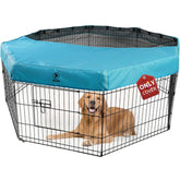 PJYuCien dog playpen mesh top cover fits 24-inch octagon for breathable shade