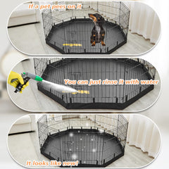 PJYuCien dog playpen bottom pad rugged 600D Oxford fabric durability.