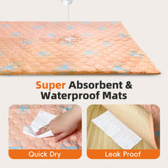 PJYuCien pee pad 4-layer protection keeps liquids inside and odors down.