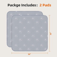 PJYuCien washable pee pad 2-pack delivers budget-friendly reusable protection.