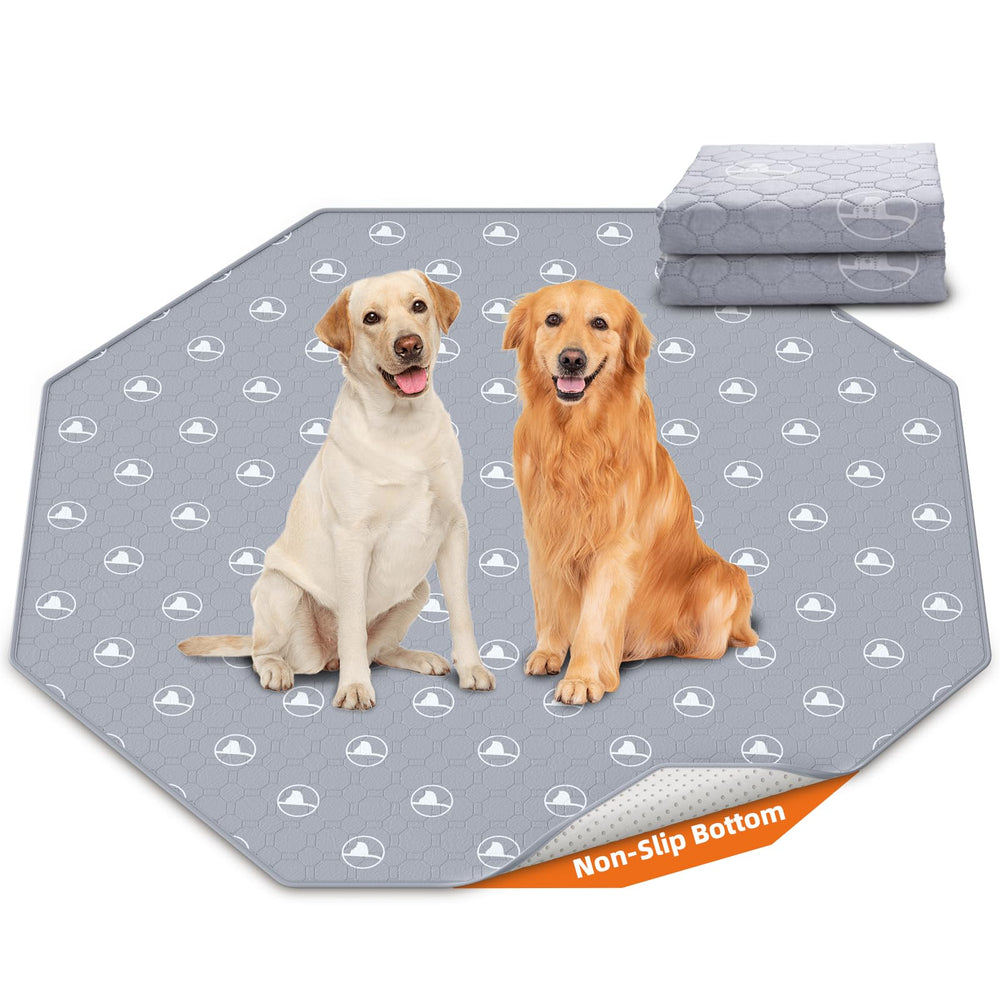 PJYuCien 67x26 coverage pad for puppy training prevents floor messes.