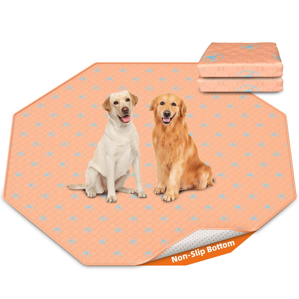 PJYuCien washable pee pad coverage: 8-panel design protects floors during puppy training.