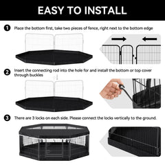 PJYuCien bottom pad stabilizes the playpen to prevent wobble.