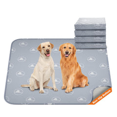 PJYuCien washable pee pads 4-pack 36x36 provide full coverage for playpens.
