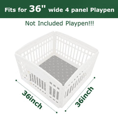 PJYuCien leak-proof pee pad with water-resistant layer protects floors during playtime
