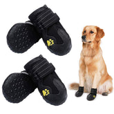PK.ZTopia dog boots paw closeup showcasing waterproof protection for muddy outdoor adventures