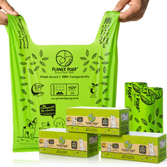 PLANET POOP compostable 90-count bag pack for eco-friendly waste disposal