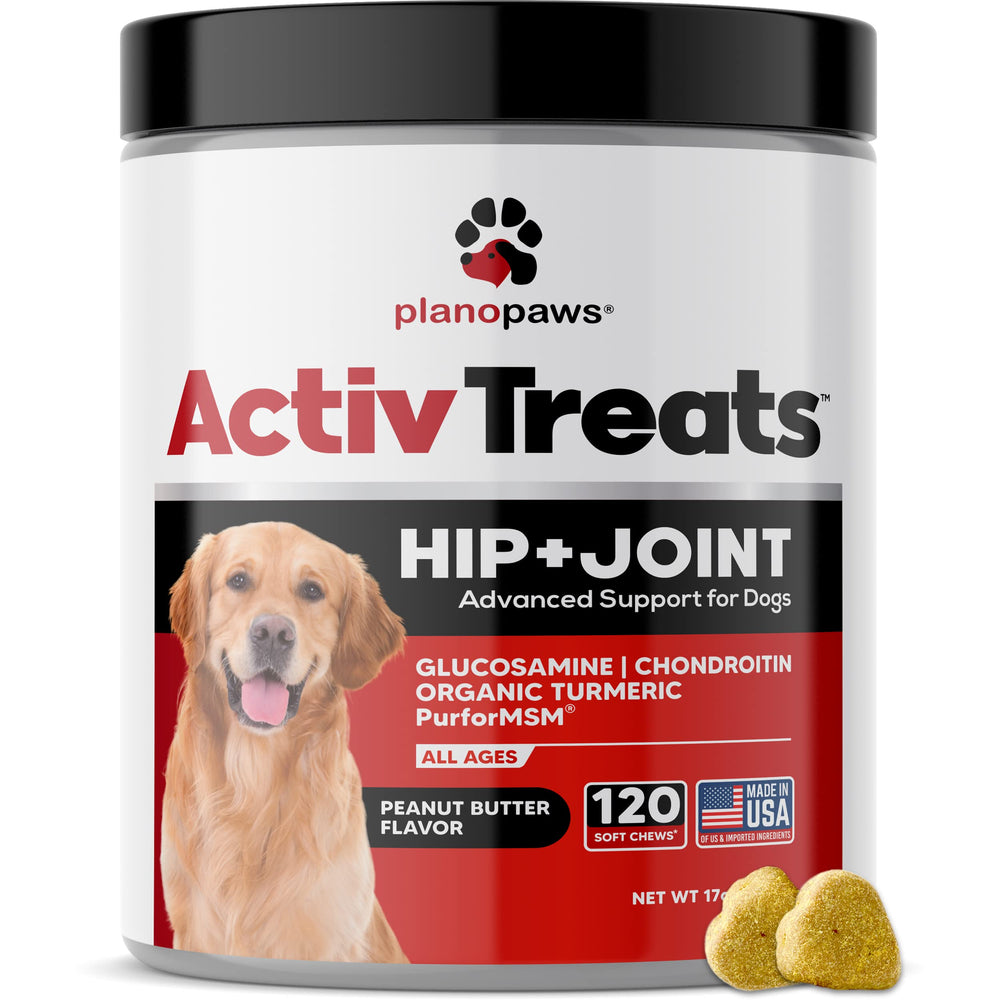 planopaws ActivTreats glucosamine dog chews support joint mobility