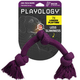 Playology Dri-Tech Rope Toy close-up showing durable fibers for tough chewers at home and outdoors.