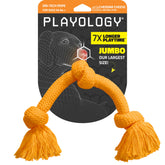 Playology Dri-Tech rope toy tug close-up shows durability for aggressive chewers