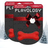 Playology dual-layer bone exterior appears soft and chewy for a gentle outer texture.