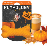 Playology hueso de doble capa para perros medianos, ideal para morder por más tiempo.