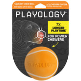 Playology pelota mordedora con chirrido para perros medianos, ideal para juego activo.