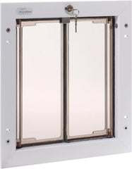PlexiDor Performance Pet Door weather seal minimizes energy loss while pets explore.