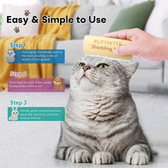 Cepillo PLITTPETTS de madera y acero para perros y gatos