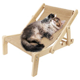 PLITTPETTS sisal cat scratcher bed assembly view showing easy setup for indoor use.