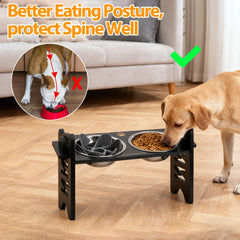 PLITTPETTS tilted 15-degree platform illustrates ergonomic feeding angle for easier swallowing.