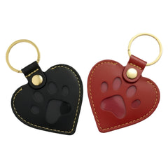PLUSYYY pet memorial keychain black heart holds a photo