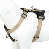 Plutus Pet adjustable no-pull harness front clip aids training with gentler pull control.