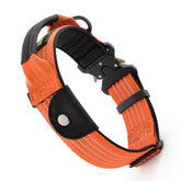 Plutus Pet tactical collar AirTag pocket for quick location during hikes