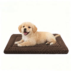 Pobopobo dog bed crate mat plush-side for cozy crate time