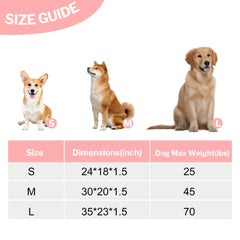 Pobopobo dog bed pad features anti-slip base to help keep crates in place.