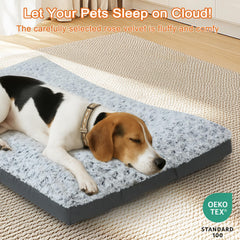 POCBLUE Deluxe bed showing sturdy oxford sides that hold shape.
