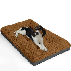 POCBLUE washable dog bed cover highlights plush velvet comfort for cozy naps.