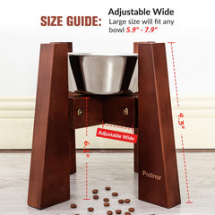 Podinor hard wax oil surface eases cleaning and safe pet meals.