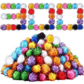 Poen cat fuzzy balls in assorted colors promote active indoor play