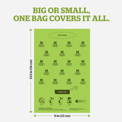 Pogi's compostable poop bags with odor-seal to minimize smells