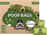 Pogi's Dog Poop Bags roll close-up shows extra thick design for clean pickups.