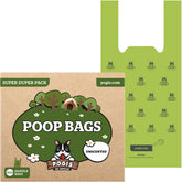 Pogi's Dog Poop Bags with Handles – extra-thick for heavy messes on walks.