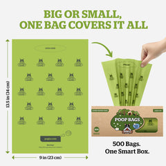Pogi's Poop Bags with odor-lock provide extra-thick protection against smells.