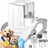 Poit dog grooming vacuum front view showing compact, easy-to-maneuver design for grooming.