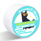 Polarduck anti-cat-scratch tape roll protects a sofa from cat claws.